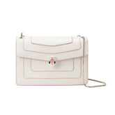 Smooth Leather Foldover Crossbody/Shoulder Bag